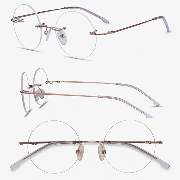 NWT EYEBUY Direct Altus Rimless Circle Frames - Picture 3 of 15